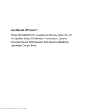 Philips SHC5211 Benutzerhandbuch