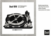 Dual 1019 Bedienungsanleitung