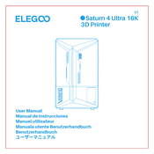 Elegoo Saturn 4 Ultra 16K Benutzerhandbuch