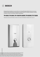 Bosch TR 5000R Installationsanleitung