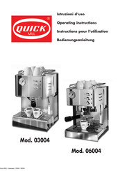Quick MILL 06004 Bedienungsanleitung