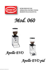 Quick MILL 060 APOLLO EV Bedienungsanleitung