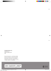 FLORABEST 360359 2007 Montage-Und Sicherheitshinweise