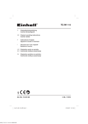EINHELL TC-IW 110 Originalbetriebsanleitung