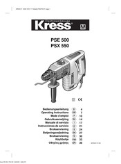 Kress PSE 500 Bedienungsanleitung