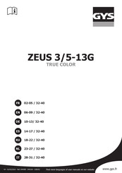 GYS ZEUS 3-13G TRUE COLOR Benutzerhandbuch