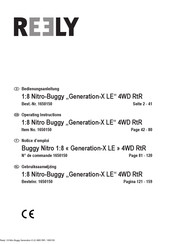 Reely 1:8 Nitro Buggy Generation-X LE 4WD RtR Bedienungsanleitung