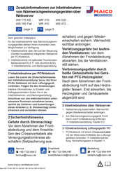 Maico WR 310 Zusätzliche Informationen