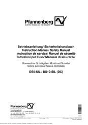 Pfannenberg DS5-SIL Betriebsanleitung/Sicherheitsanleitung