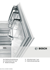 Bosch KSV29NW30 Gebrauchsanweisung