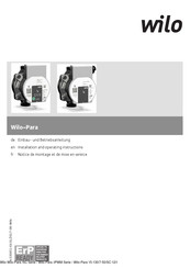 Wilo Wilo-Para /SC Serie Installations- Und Betriebs-Anleitung