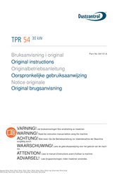 Dustcontrol TPR 47 Originalanweisungen