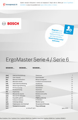 Bosch ErgoMaster 4 Serie Benutzerhandbuch