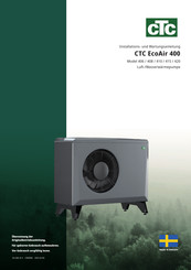CTC EcoAir 420 Installations- Und Wartungsanleitung