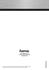 Hama 00049269 Bedienungsanleitung