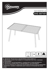 Aosom Outsunny 84G-597V01 Bedienungsanleitung