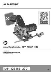 Parkside 426386 2301 Originalbetriebsanleitung
