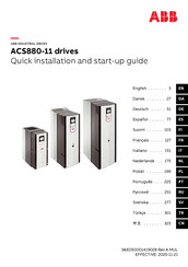 ABB ACS880-11 Kurzanleitung Für Die Installation