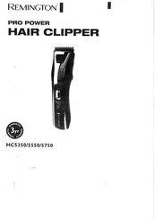 Remington Pro power HC5550 Bedienungsanleitung
