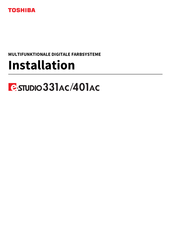 Toshiba e-STUDIO331AC Installation
