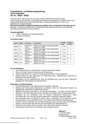 Heitronic 39030 Installations- Und Betriebs-Anleitung