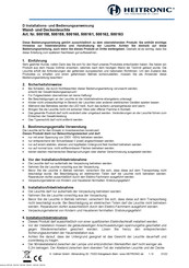 Heitronic 500158 Installations- Und Betriebs-Anleitung