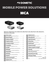 Dometic PERFECTCHARGE MCA1215 Montage- Und Bedienungsanleitung