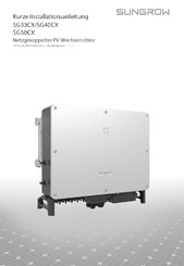 Sungrow SG50CX Kurze Installationsanleitung