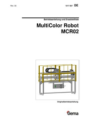 Gema MultiColor Robot MCR02 Betriebsanleitung Und Ersatzteilliste