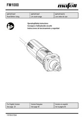 Mafell FM 1000 Betriebs- Und Sicherheitshandbuch
