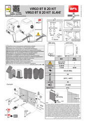 Bft VIRGO BT B 20 KIT Bedienungsanleitung