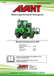 AVANT S30 Bedienungsanleitung