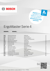 Bosch ErgoMaster 4 Serie Anwender-Informationen