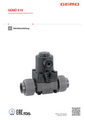 Gemü 610 Betriebsanleitung