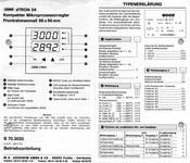 Jumo dTRON 04 Betriebsanleitung