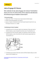Jabra Engage 65 Kurzanleitung