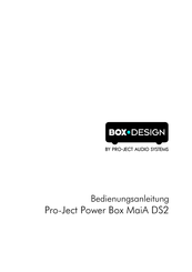 Pro-Ject Audio Systems DS2 Bedienungsanleitung