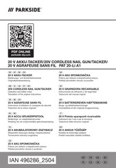 Parkside HG09785 Bedienungs- Und Sicherheitshinweise Originalbetriebsanleitung