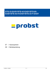 probst STS-43-H-EASY Betriebsanleitung