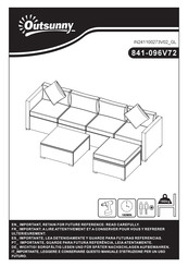 Aosom Outsunny 841-096V72 Bedienungsanleitung