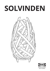 IKEA SOLVINDEN Bedienungsanleitung