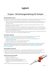 Logitech CRAYON Einrichtungsanleitung Für Schulen