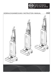 Sebo automatic XP 20 Gebrauchsanweisung