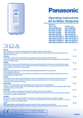Panasonic WH-UD09CE8 Bedienungsanleitung