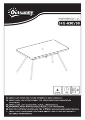 Aosom Outsunny 84G-636V00 Bedienungsanleitung