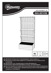 Outsunny 84H-551V00 Bedienungsanleitung