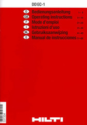 Hilti DD EC-1 Bedienungsanleitung