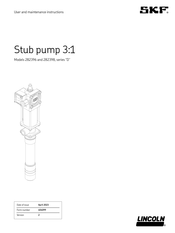 Skf Lincoln 282396 Benutzer- Und Wartungsanleitung