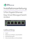 NETGEAR GS105Ev2 Installationsanleitung