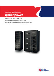 Riello Ups Multipower MP2 300 Technische Spezifikationen & Garantie